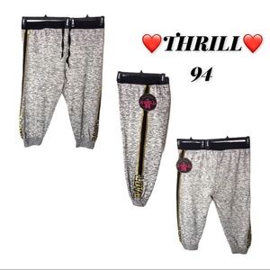 NWT Thrill 94 Gray Cropped Joggers